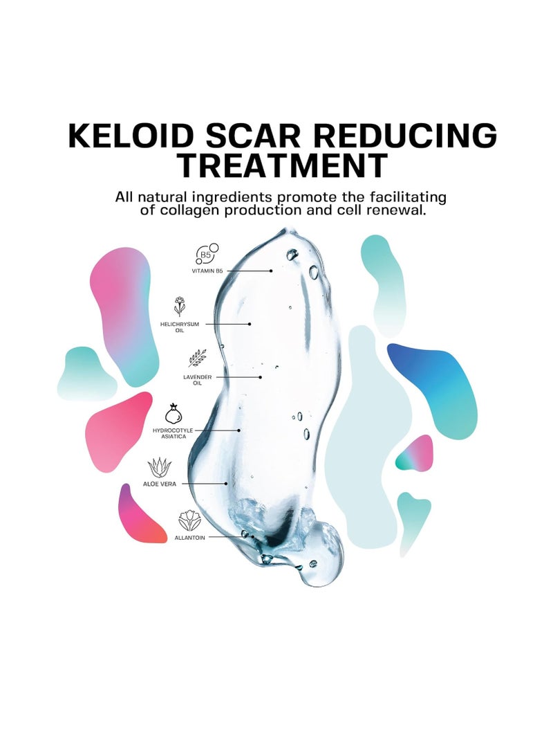 BASE LABORATORIES BASE LABORATORIES Keloid Bump Removal Gel | Natural Piercing Bump Treatment & Keloid Scar Gel | Keloid Scar Removal for All Scars, Keloids & Piercing Bumps | Soothing Piercing Aftercare Gel | 2 oz - Image 2