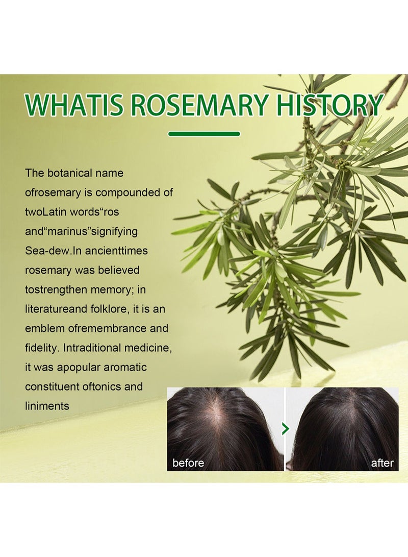 إيلهو طقم بخاخ زيت لتقوية فروة الرأس والنعناع وإكليل الجبل مكون من قطعتين، زيت نمو الشعر للمساعدة في تحفيز نمو شعر جديد وتقوية بصيلات الشعر وتشجيع الشعر الأكثر سمكًا وامتلاءً 60 مل/القطعة - Image 4