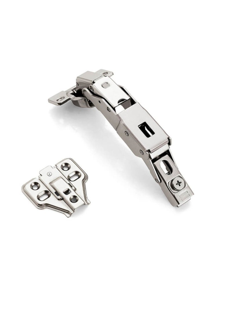 STARKE - Pack of 2 Full Overlay Soft Close Cabinet Door Hinge Electroplated, Fast Mounted Buffering Hinge 165 Degree Opening Angle, Anti Rust - Complete with Screws. - Image 1