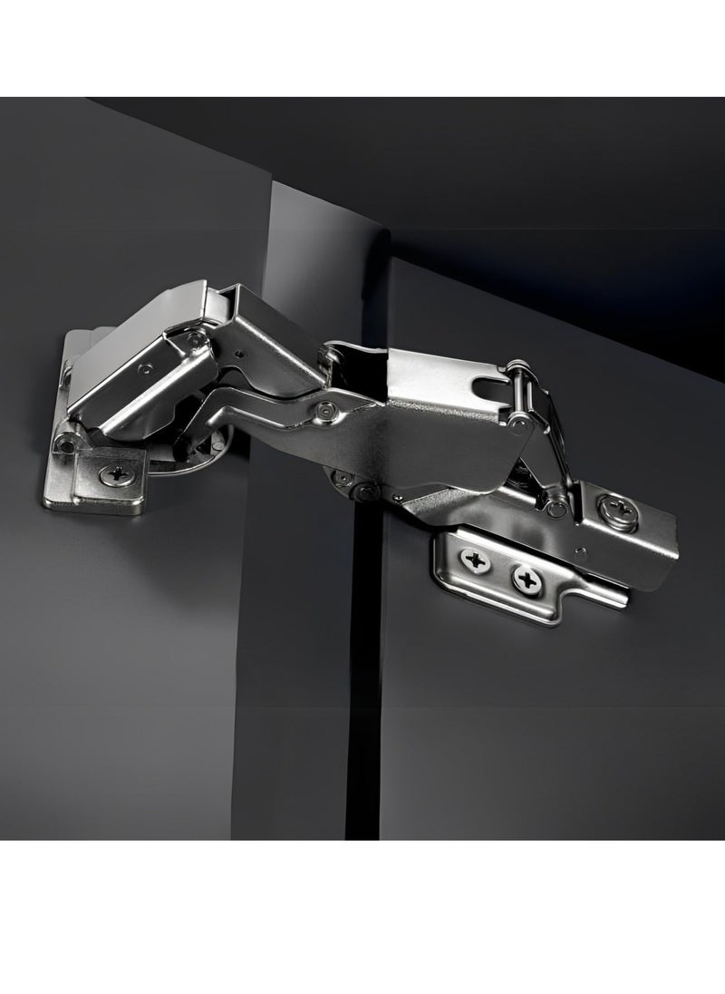 STARKE - Pack of 2 Full Overlay Soft Close Cabinet Door Hinge Electroplated, Fast Mounted Buffering Hinge 165 Degree Opening Angle, Anti Rust - Complete with Screws. - Image 1