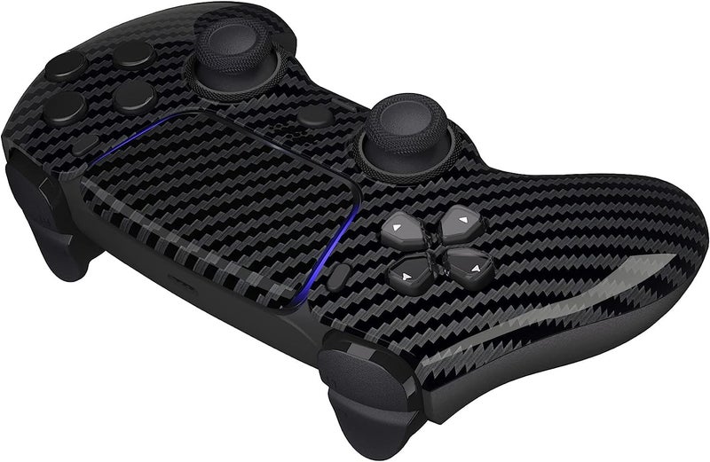 Custom Controllerzz Wireless Controller Compatible with PS5 - Multiple Designs Available (PS5 Glossy Carbon Fiber) - Image 4