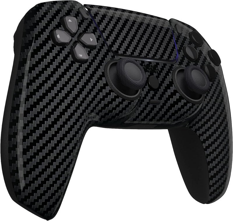 Custom Controllerzz Wireless Controller Compatible with PS5 - Multiple Designs Available (PS5 Glossy Carbon Fiber) - Image 2