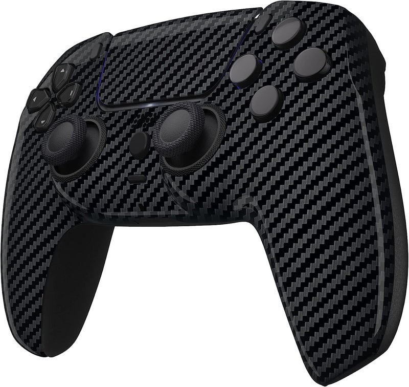 Custom Controllerzz Wireless Controller Compatible with PS5 - Multiple Designs Available (PS5 Glossy Carbon Fiber) - Image 3