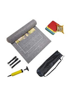 Puzzle Mat Roll Up, 1500 Pieces Saver Large Puzzles Board for Adults Kids, Storage and Transport, with Premium Pump Glue Felt Mat, Inflatable Tube Holder, Organizer Pad Keeper (Gray)
