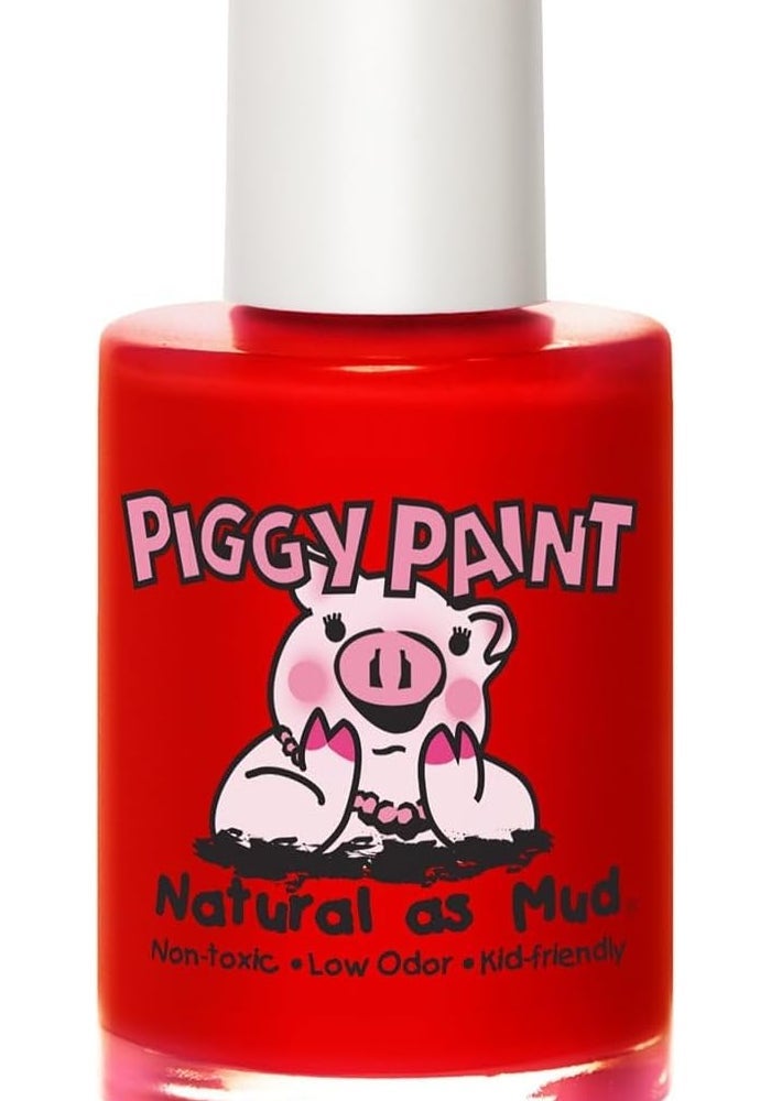 Piggy Paint Non-Toxic Girls Nail Polish - Sometimes Sweet (Bright Red Matte) - Safe, Cruelty-free, Vegan & Low Odor for Kids - Image 1