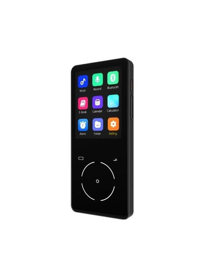 Touch Screen Player Mp3 Walkman Small Mp4 Reading Novels Students Special English Listening Mp5 Cross Border-Body Color:Black-Memory Capacity:4GB  - Image 1