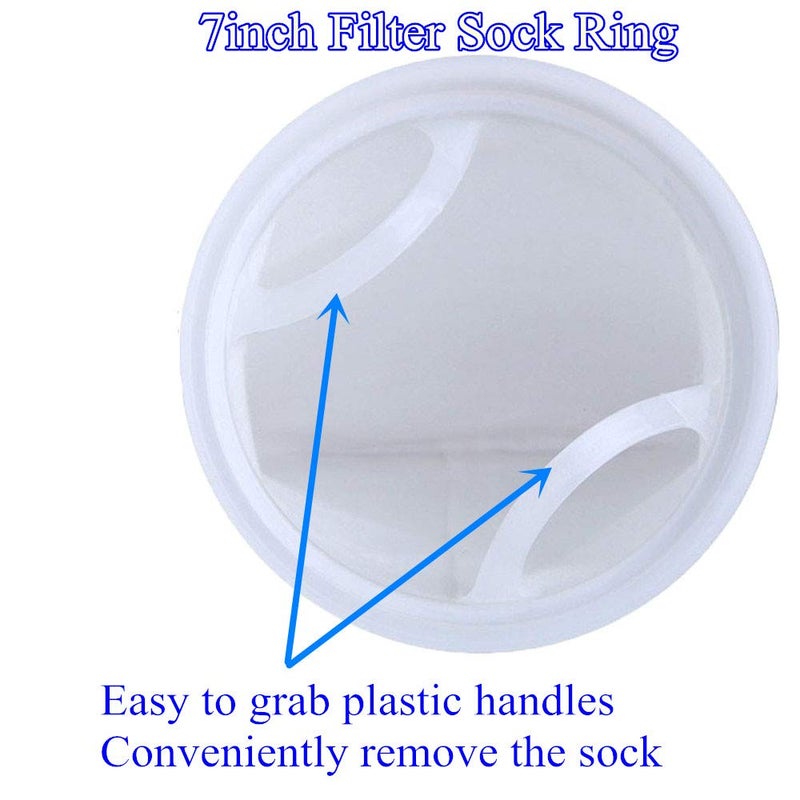 Honritone 7 Inch Ring by 32 Inch Long Filter Sock Bags 150 Micron - Industry Water Liquid Filter Bag -1Pack - Image 5