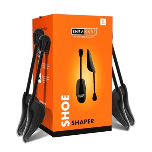 SNEAKARE Anti Rust Spring Shoe Shaper for Men (2 Pairs) - Shoe Tree + Stretcher - Men's Shoes Accessories - Works for All Types of Sneakers & Other Shoes - Image 1
