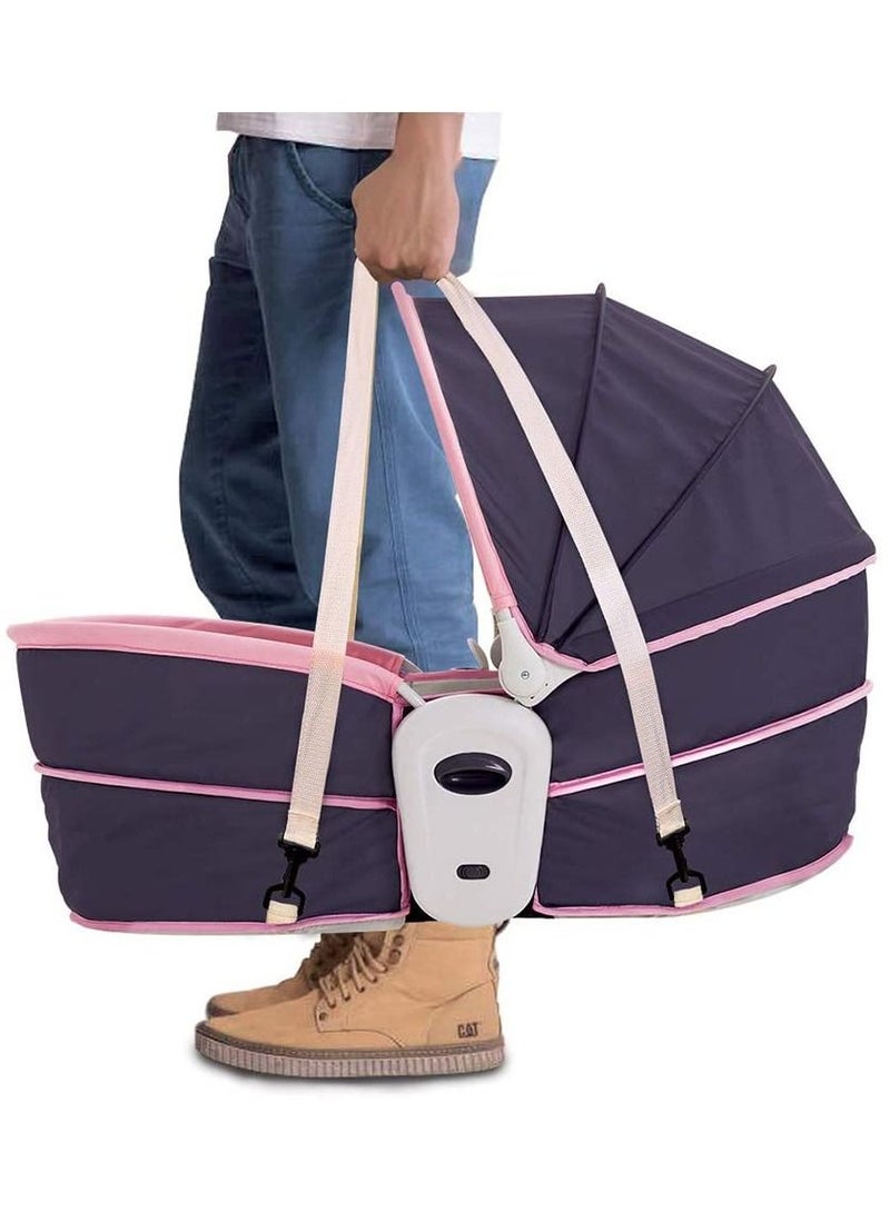 5-in-1 baby Rocking Bed and Chair Musical Travel Bassinet, Best Gift for Newborn Boys and Girls - Image 2