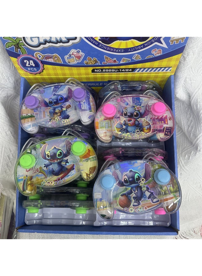 Stitch Laser Water Machine Star Baby Stitch Decompression Ring Game Machine Nostalgic Water Machine Gift-color:10*14cm (mixed Picture) ZB192-EE-Specifications:Kurome Ring Water Machine  - Image 2