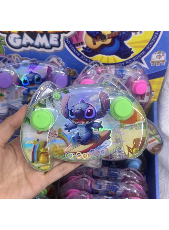 Stitch Laser Water Machine Star Baby Stitch Decompression Ring Game Machine Nostalgic Water Machine Gift-color:10*14cm (mixed Picture) ZB192-EE-Specifications:Kurome Ring Water Machine  - Image 5
