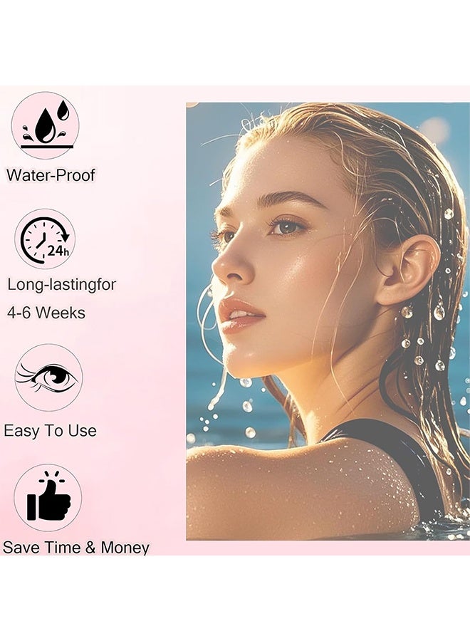 ICONSIGN Eyelash Eyebrow Tint Dye Kit, 2-In-1 Eyelash and Eyebrow, Semi Permanent Eyebrow Dye Cream, Waterproof and Quick-Dryinglash Color Kit,Gentle Formula for Long-Lasting Safety Convenient and Easy to Use (brown) - Image 5