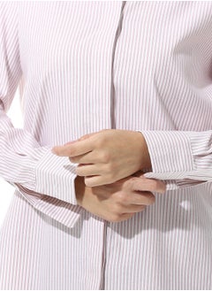 Andora Long Sleeve Striped Oxford Chemise  - Image 4