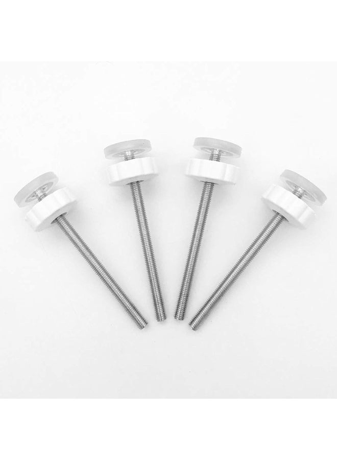 Vmaisi 8MM Pressure Gates Threaded Spindle Rods, Baby Gates Accessory Screw Bolts Kit Fit for All Pressure Mounted Walk Thru Gates 4 Pack - Image 1