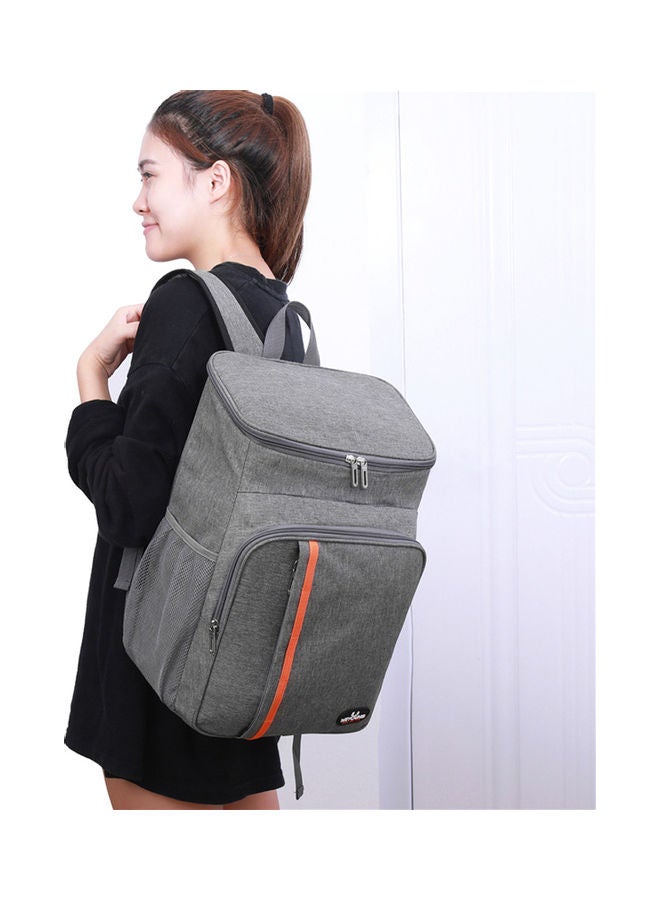 إسكدنيا حقيبة ظهر لوجبات الغداء بسعة كبيرة 18 لتر بتصميم حراري مضاد للتسرب ويمكن حملها على الكتف مناسبة للنزهات حيث أنها كبيرة كفاية لتخزين الأطعمة والمشروبات الباردة والساخنة في الأماكن الخارجية باللون الك - Image 2