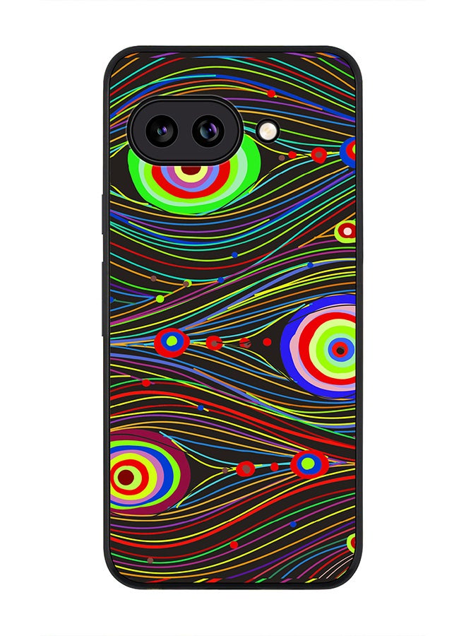 Stylizedd For Google Pixel 9a Case,Slim fit Camera Protection, Shockproof Thin Phone cover  - Peacock Eyes