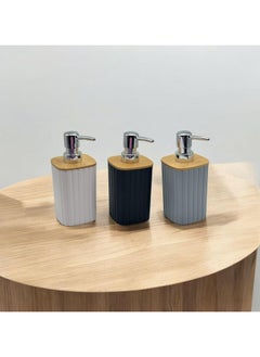 QSHOP QSHOP® Soap Dispenser with Wooden Lid – Modern Luxury Design for Kitchens and Bathrooms with Modern and Traditional Decorations Fits Homes, Hotels, Offices  - Image 4