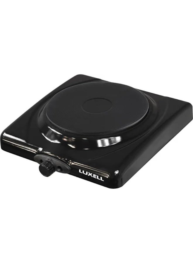 Luxell 1-burner electric hob, 1500 watts, black LX-7115