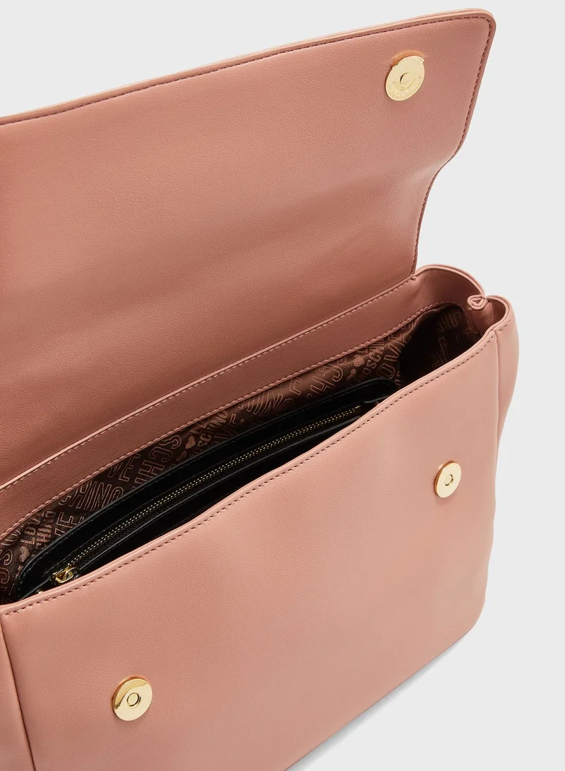 Love Moschino Top Handle Flap Over Satchel