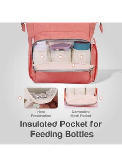 R for Rabbit Caramello Baby Kid Diaper Bag For Mother Waterproof Large Capacity Maternity Backpack For Travel (Pink)  - Image 4