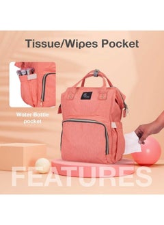 R for Rabbit Caramello Baby Kid Diaper Bag For Mother Waterproof Large Capacity Maternity Backpack For Travel (Pink)  - Image 3