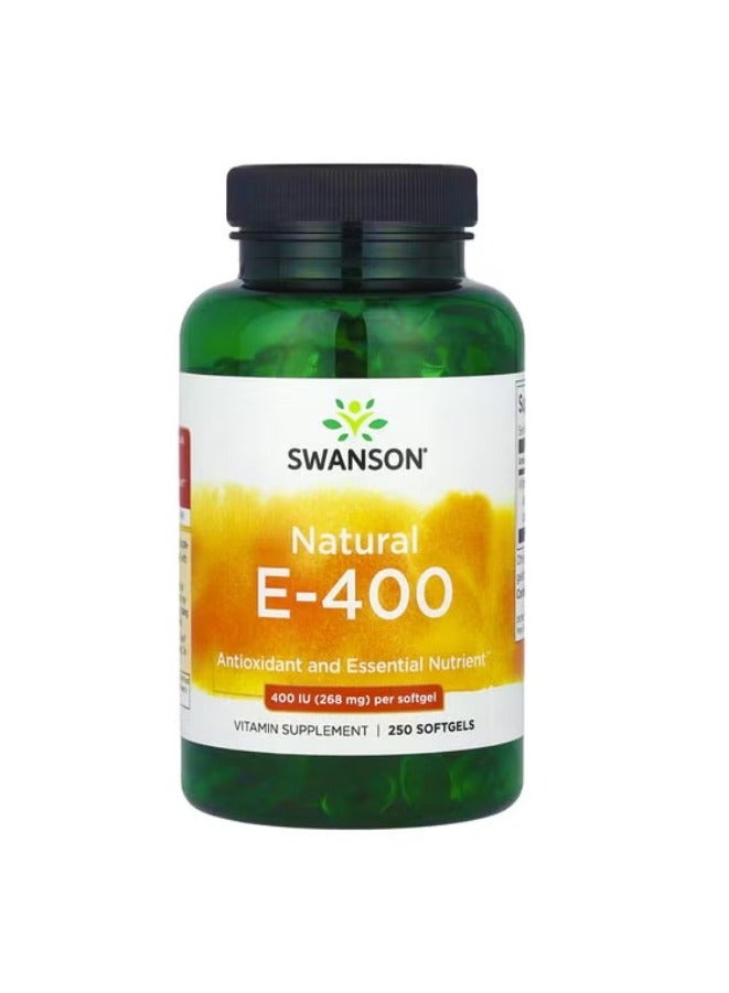 سوانسون فيتامين هـ ، 400 وحدة دولية ، 250 كبسولة هلامية