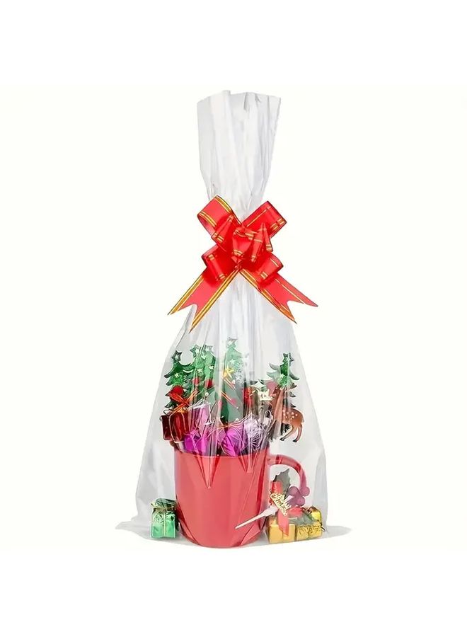 Large Transparent Cellophane Bags 12Pcs 9 84x13 78 Inch For Gift Wrapping Holiday Party - Image 2