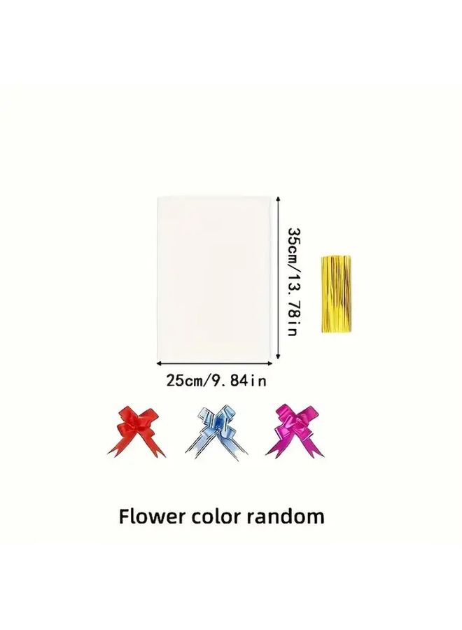 Large Transparent Cellophane Bags 12Pcs 9 84x13 78 Inch For Gift Wrapping Holiday Party - Image 4
