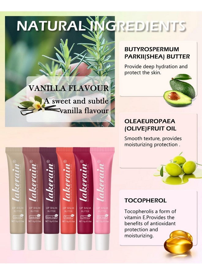 LYSdefeu Tinted Lip Butter Balm3 Colors Vanilla Beige Brown Pink Sugar Glossier Lip Glossclear Jelly Yummy Tint Lip Stain Balmlong Lasting Hydrating Nonsticky Glow Reviver Fat Lip Care Oil For Womenset A - Image 2