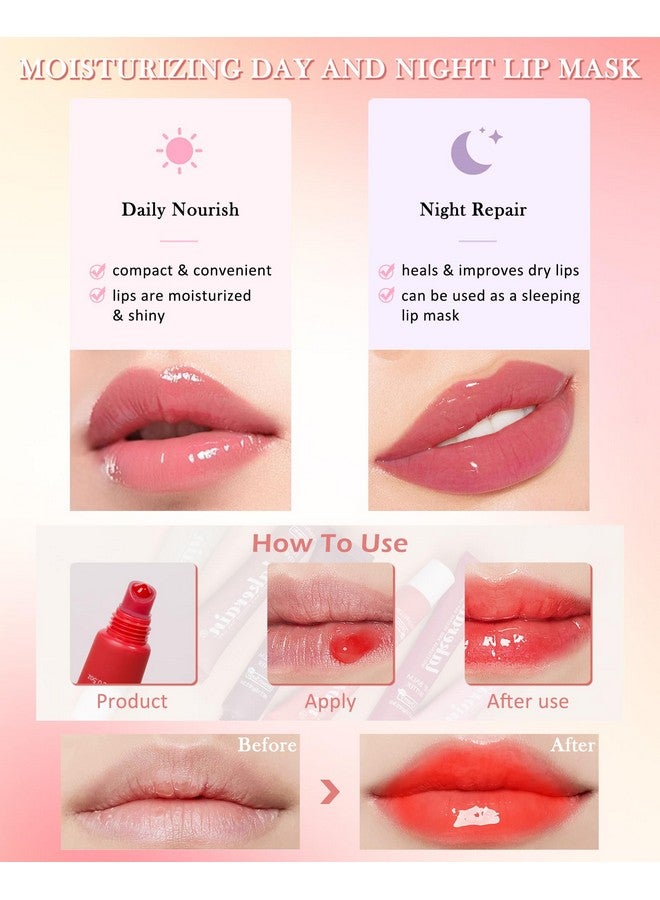 LYSdefeu Tinted Lip Butter Balm3 Colors Vanilla Beige Brown Pink Sugar Glossier Lip Glossclear Jelly Yummy Tint Lip Stain Balmlong Lasting Hydrating Nonsticky Glow Reviver Fat Lip Care Oil For Womenset A - Image 5