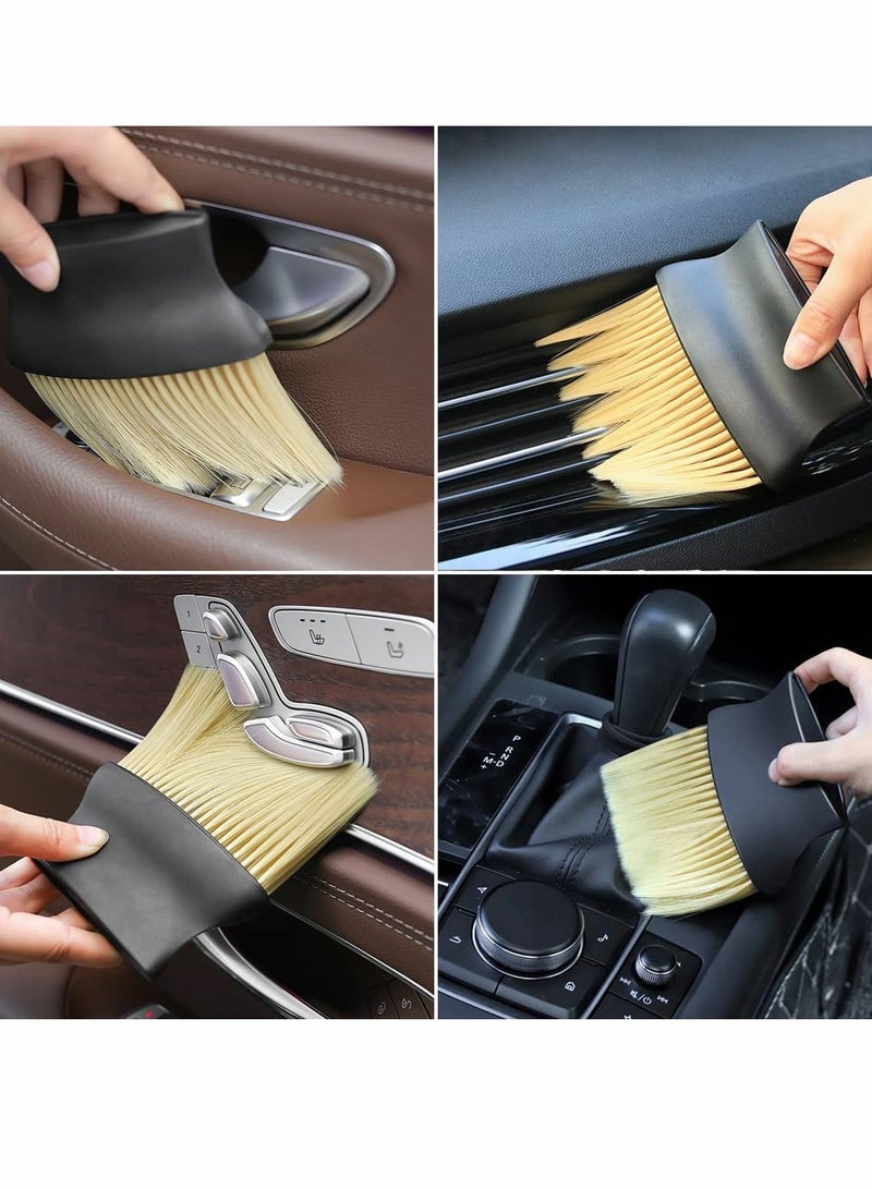 Excefore Auto Interior Dust Brush, 2 Pcs Car Detailing Brush - Image 3