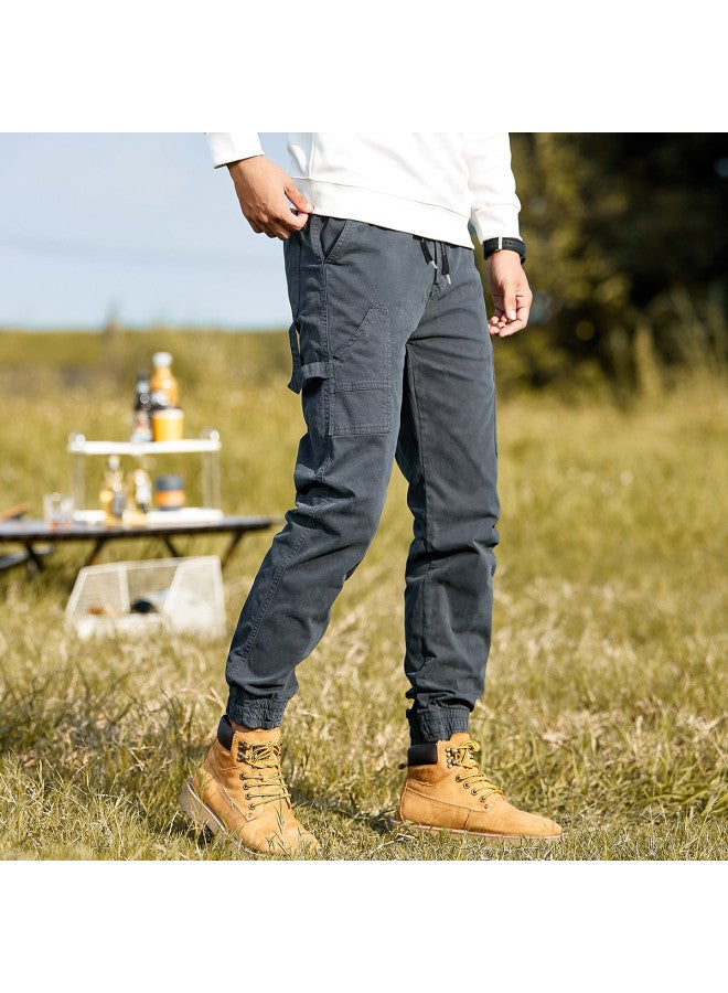 ROMON 【الضربة الشعبية】سراويل الشحن الأمريكية للرجال ربيع وخريف خارجية سراويل المظليين عصرية متعددة الاستخدامات ضياقة نحيلة للرجال سراويل مدببة - Image 4