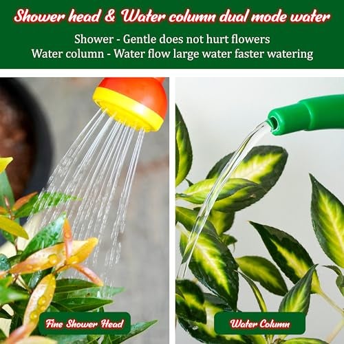 Livzing Plastic Watering Can with Removable Spout-Plant Watering Tool-Gardening Jug-Precise Watering-Watering Pot for House Plants-Indoor-Outdoor-Green(2.5 L) - Image 3