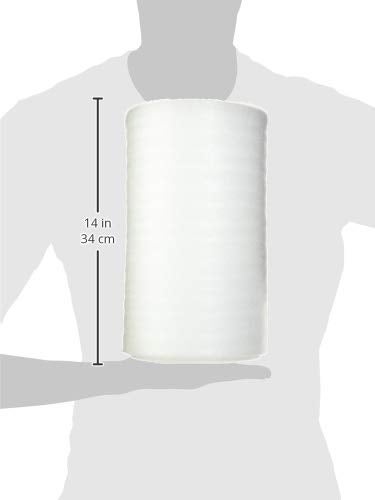 enKo Products enKo Foam Wrap Roll (1-Roll) 12" Wide x 600" Length (Inch) Foam Wrap Roll Cushioning Moving Supplies Protect Glasses, China, Dishes for Shipping Storing Packing with 20 Fragile Stickers Labels - Image 3