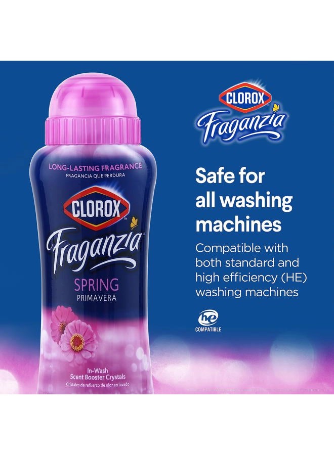 Clorox Fraganzia Laundry Scent Booster Crystals in Spring Scent - Scented In-Wash Freshener Beads for Fresh, Clean, Great Smelling Clothes and Linens, 18 Oz - 2 Pack - Image 5