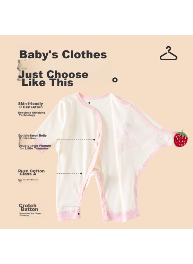 Babyprints Babyprints Baby Romper, Newborn Long-sleeve All-season Underwear, Class A Pure Cotton Onesie, Belly Protection Clothing, Full Moon Outfit, Xile 59  - Image 5