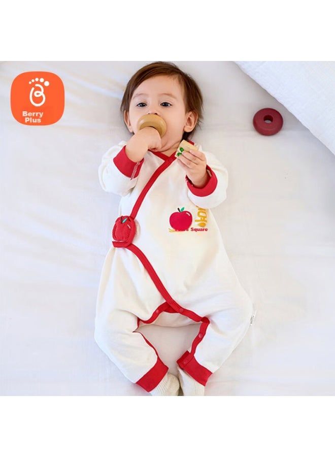 Babyprints Babyprints Baby Romper, Newborn Long-sleeve All-season Underwear, Class A Pure Cotton Onesie, Belly Protection Clothing, Full Moon Outfit, Xile 59  - Image 2
