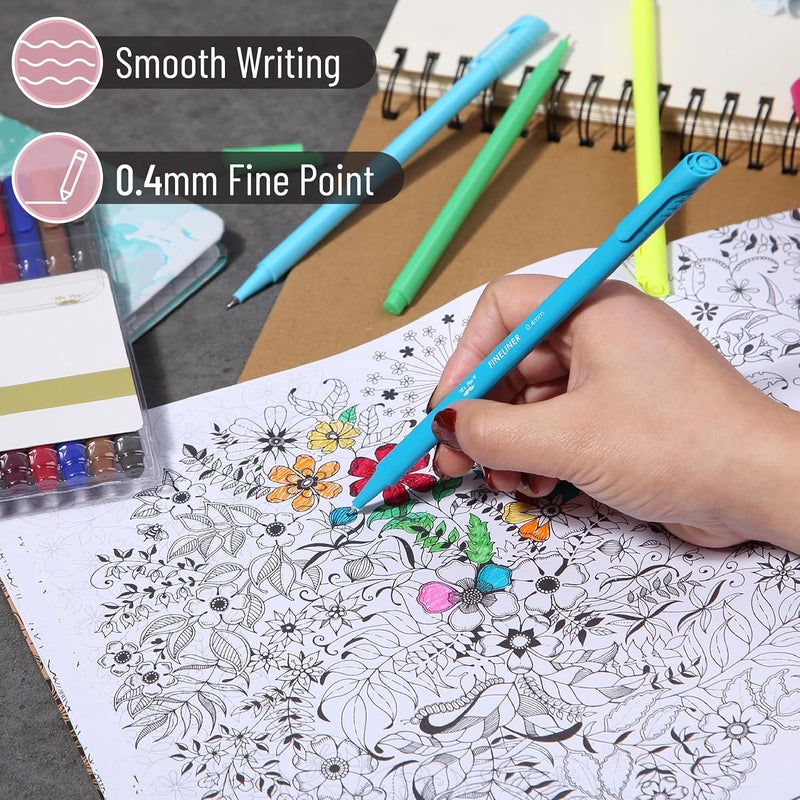 Mr. Pen - Fineliner Pens, 24 Pack, Colored Pens Fine Point, Journals Supplies, School Supplies, Pen Set - Image 3