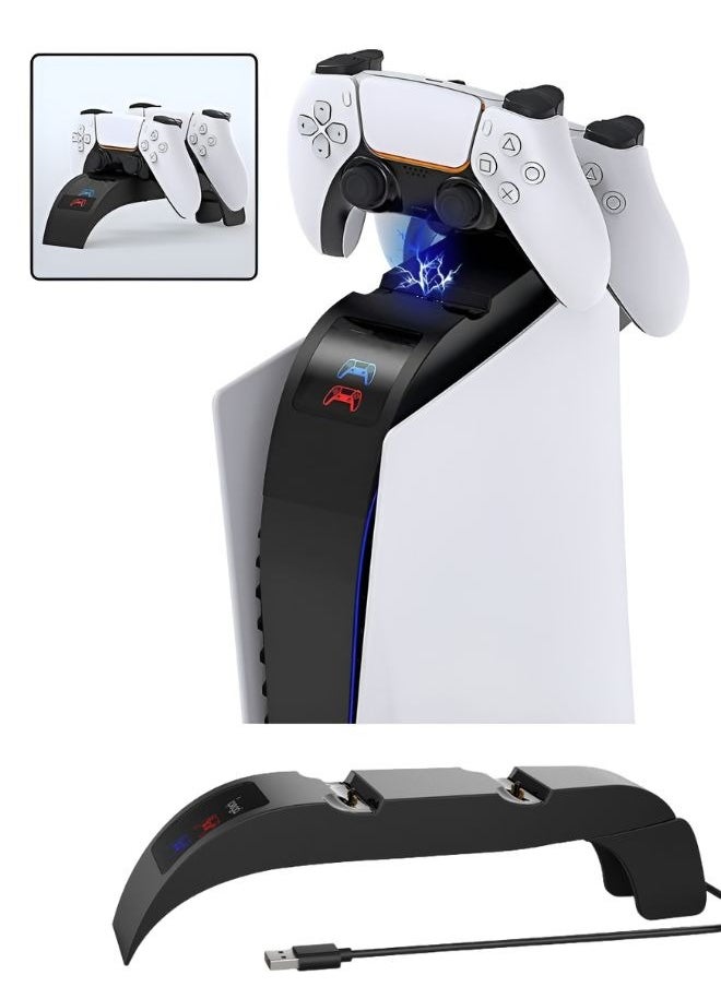 Ipega - PS5 Charging Station for Sony Playstation 5 Dualsense Controllers Upgraded Dual Purpose PS5 Controller Charger Station Dock Accessories with 2.5H Fast Charging - Image 1