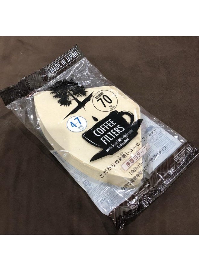 Daiso Japan Daiso Coffee Filter 4–7 Cups – Brown, Unbleached, 70 Sheets – Japan - Image 3