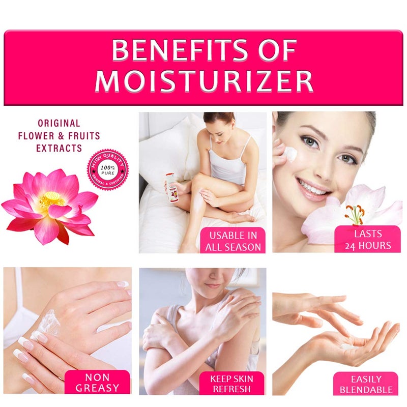 Lilium Herbal Regular Moisturizer Face & Body Lotion 100ml Pack of 2 - Image 3