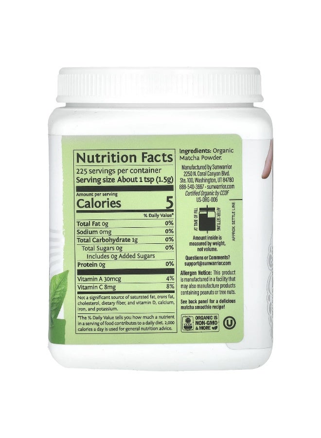 Sunwarrior, Harvest, Organic Matcha Powder, 11.9 oz (337.5 g) - Image 2