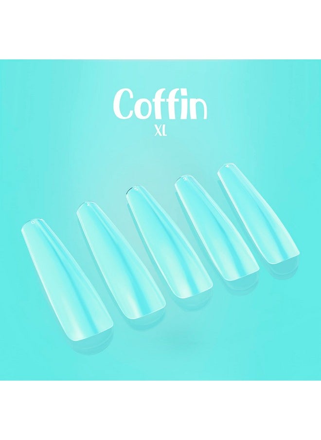 NABULOUS Coffin XL | Gel Nail Tips | NABulous Nails | Extra Long Soft Gel Nail Tips | Coffin Shaped | Full Cover & Pre-shaped | False Press On Nail Extensions | Nail Salons & DIY (Coffin XL)  - Image 2