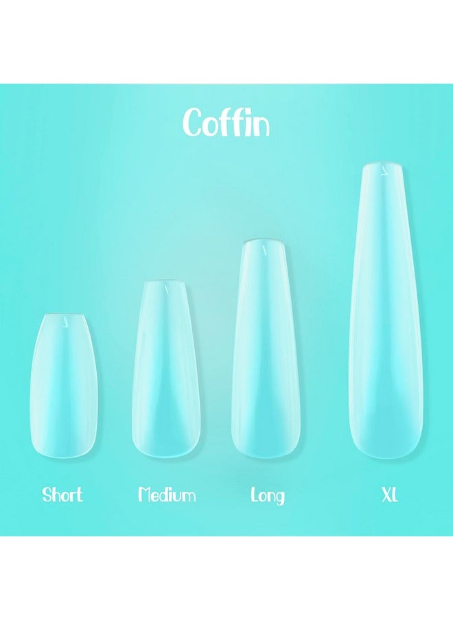 NABULOUS Coffin XL | Gel Nail Tips | NABulous Nails | Extra Long Soft Gel Nail Tips | Coffin Shaped | Full Cover & Pre-shaped | False Press On Nail Extensions | Nail Salons & DIY (Coffin XL)  - Image 4