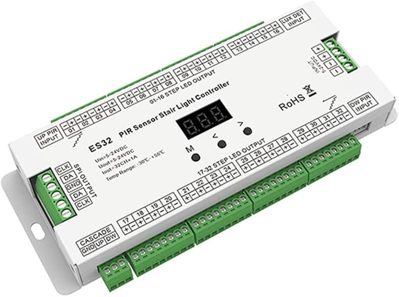 ES32 PIR Sensor Stair Light Controller 32CH Human Body Infrared Switch Single Color - Image 4