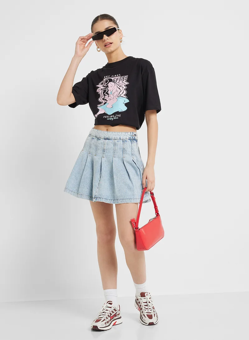 Disney Alice Oversize Graphic T-Shirt