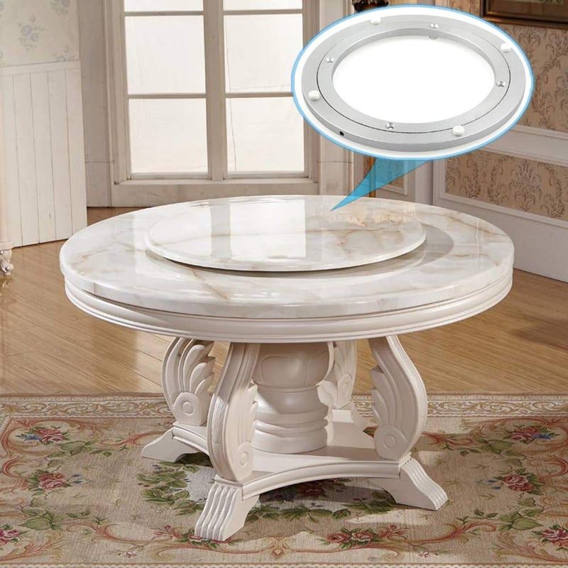 Dailydanny Aluminum Heavy Duty Lazy Susan Rotating Turntable Bearing Swivel Plate Hardware for Dining-Table (24 inch (16mm)) - Image 5