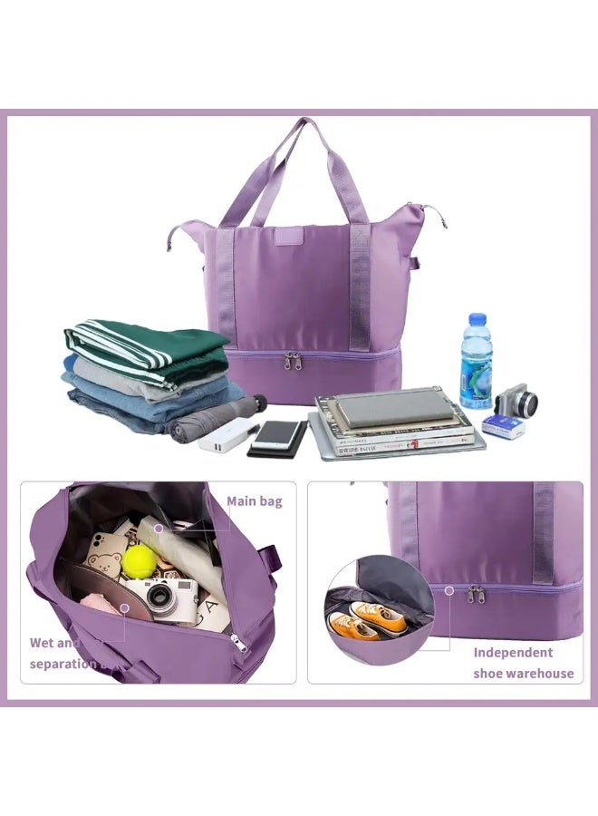 شنطة سفر دفل إيدكبايد قابلة للطي - بنفسجي - Image 5