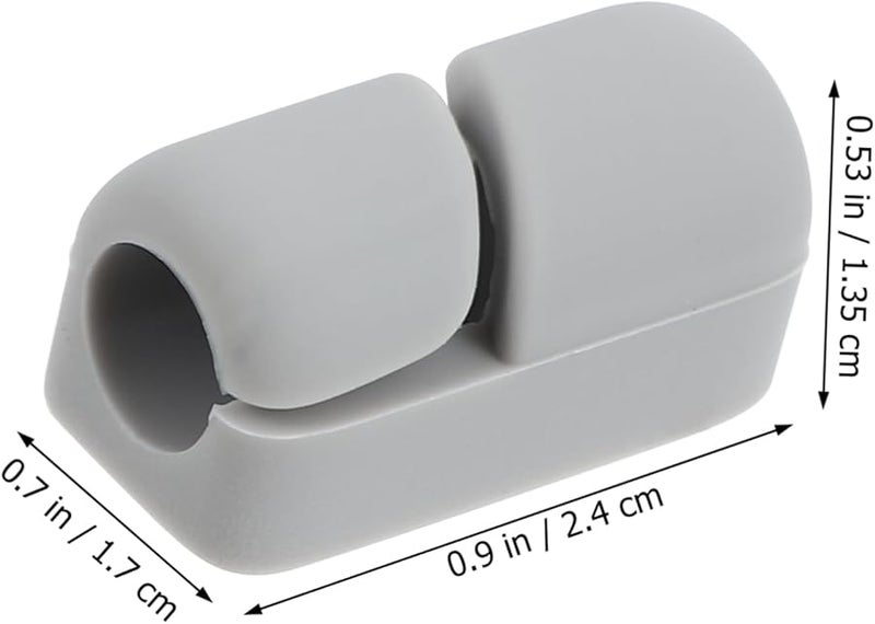 20 Pcs Self Adhesive Cable Clips 7mm Hole Size Wire Organizers for USB Power Cords Mouse Wires - Image 3