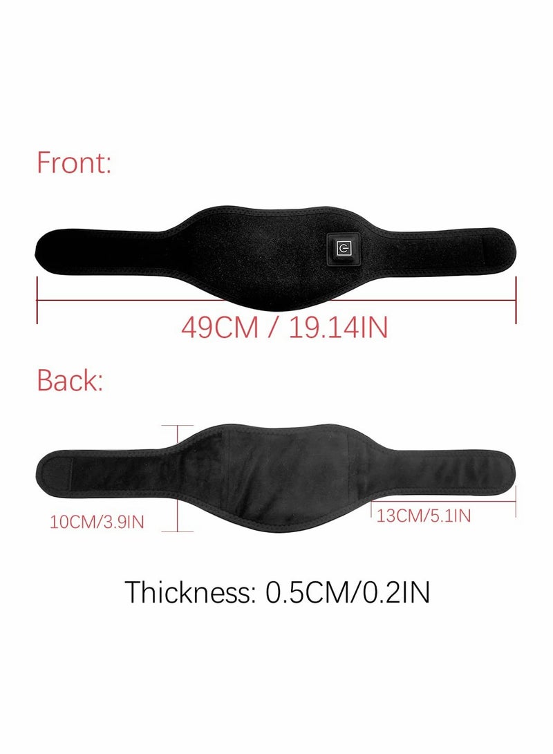 إسكدنيا Portable Electric Neck Warmer with 3 Heat Settings - Heated Neck Massager for Cervical Pain Relief, Ideal for Home  Travel, Black - Image 5